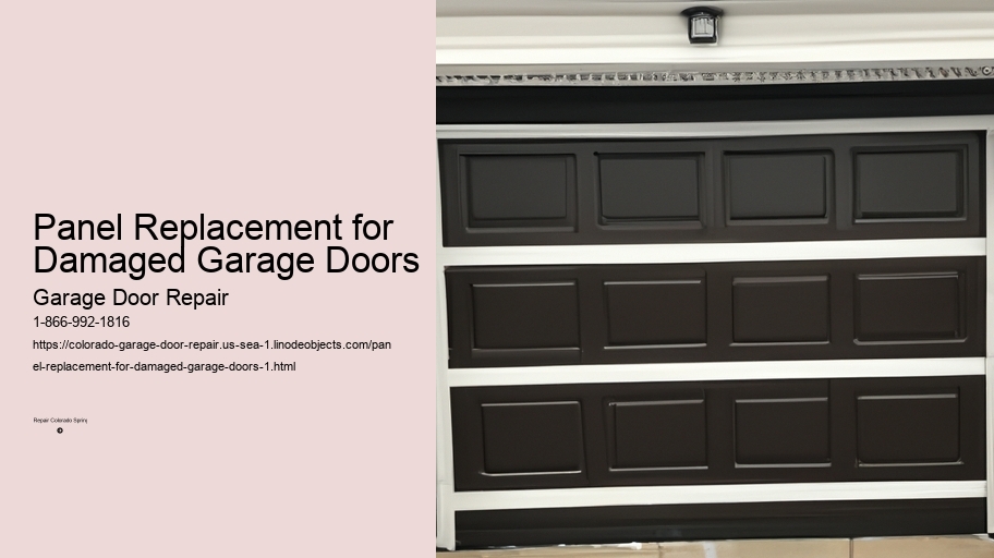 Panel Replacement for Damaged Garage Doors