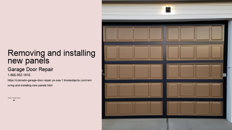 Removing and installing new panels