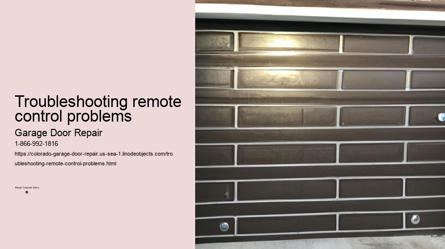 Troubleshooting remote control problems